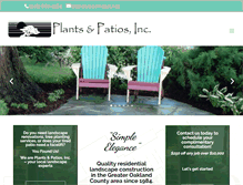 Tablet Screenshot of plantsandpatios.com